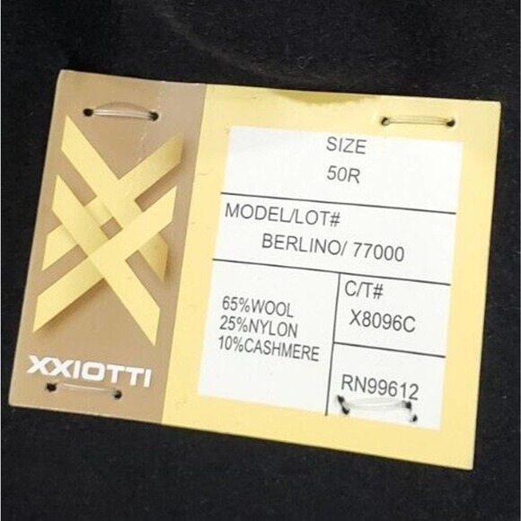 XXIOTTI Berlino Wool and Cashmere Long Overcoat Jacket MENS SIZE 50L - Picture 10 of 15